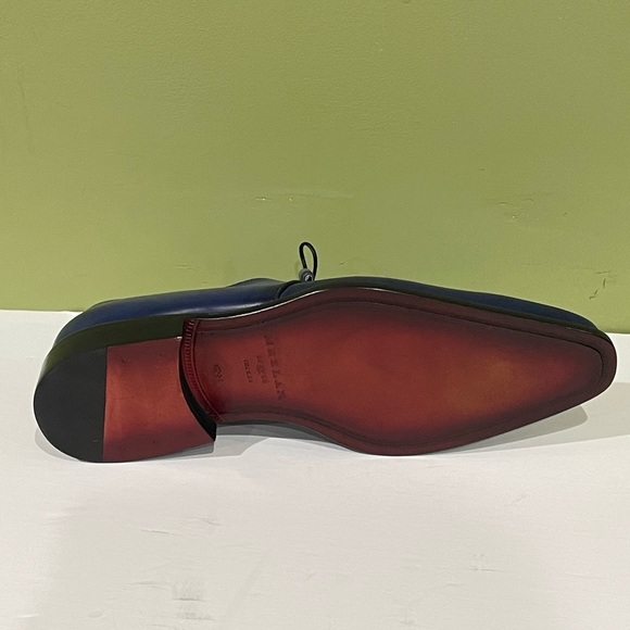 Mezlan shoes Oxford leather calf gray/blue - Picture 5 of 5